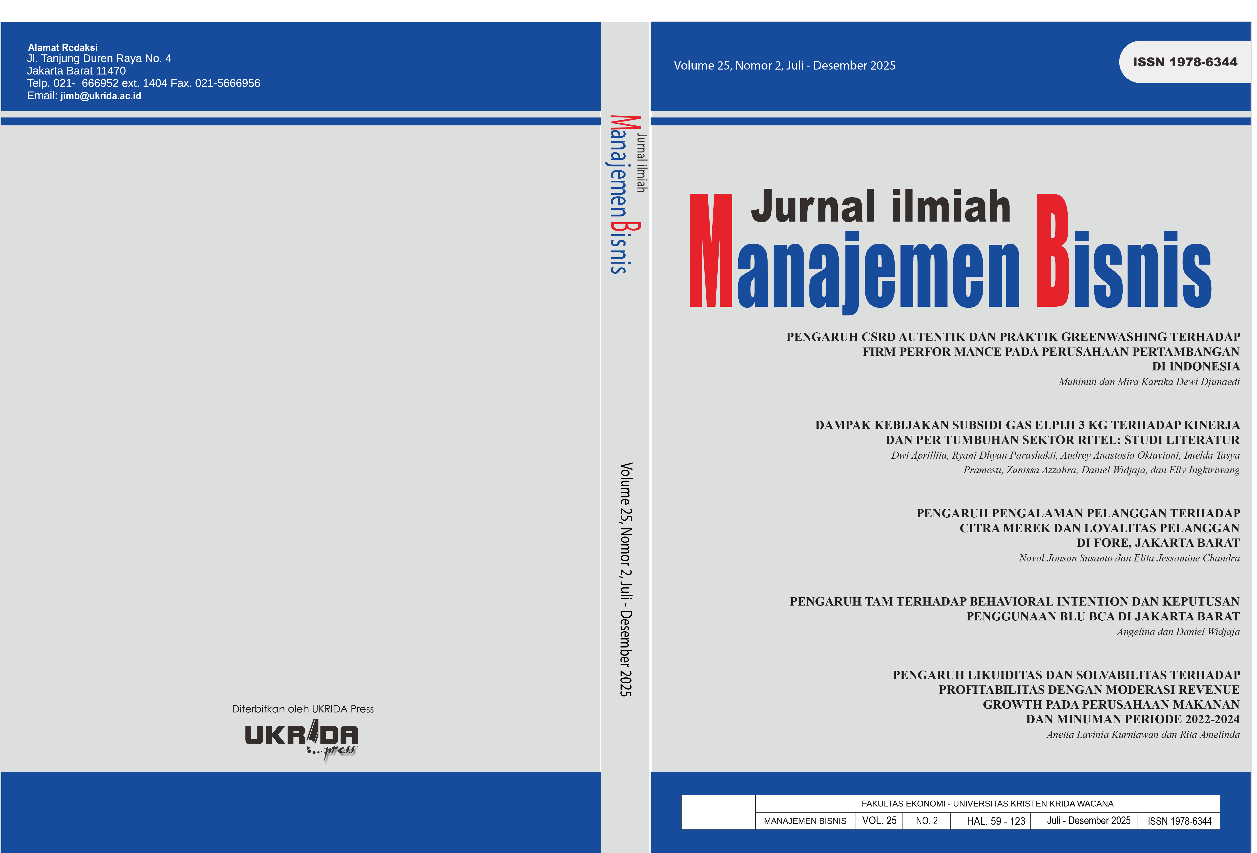 					View Vol. 25 No. 2: JULI - DESEMBER 2025
				